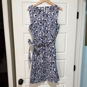 Anne Klein Circle Print Midi Dress